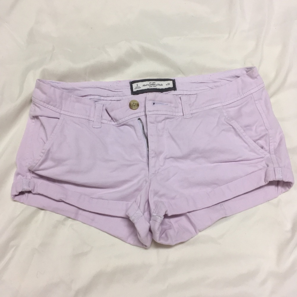 Abercrombie & Fitch Lilac Khaki Shorts